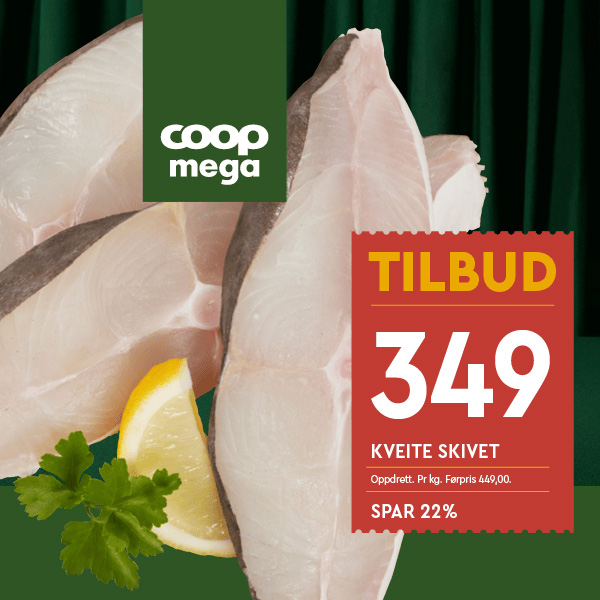 Coop Mega Kveite Skivet U52