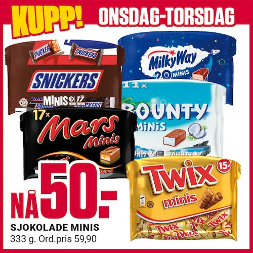 Europris Sjokolade Minis U37