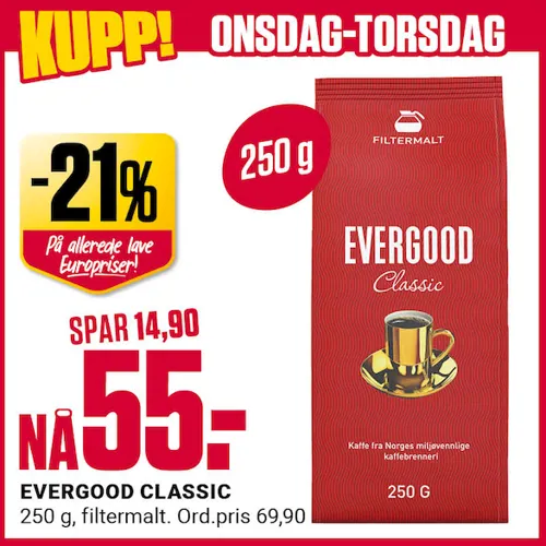 Europris Onsdag Torsdag U36