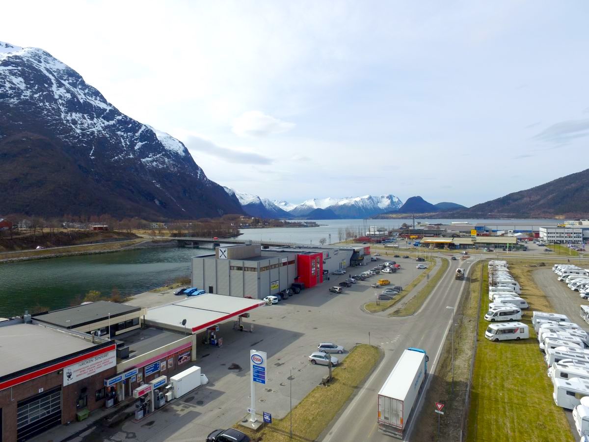 Alti Rauma fasade mot veg