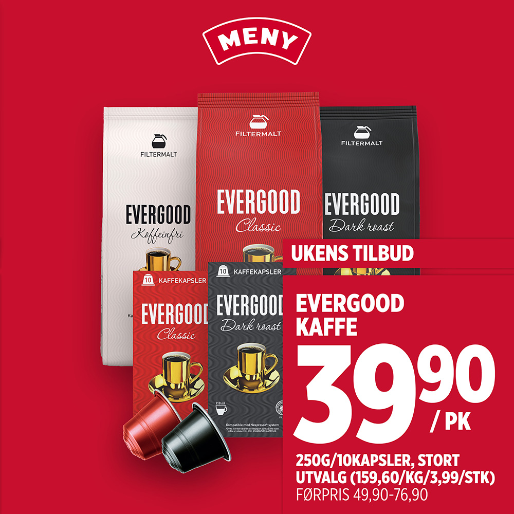 Meny Evergood Kaffe U41