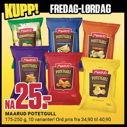 Europris Potertgull Fre Lør U25