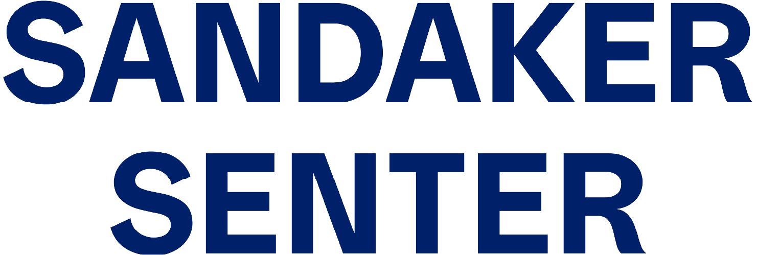 Sandakersenter Logo Blå