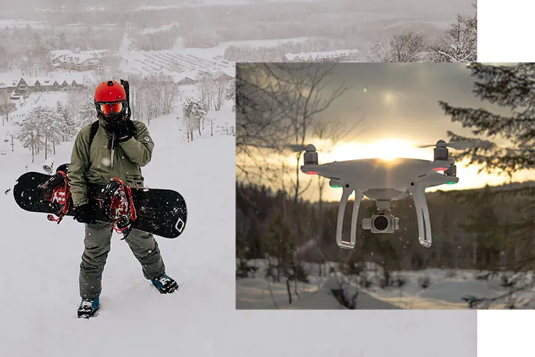 Snowboard Drone Alti