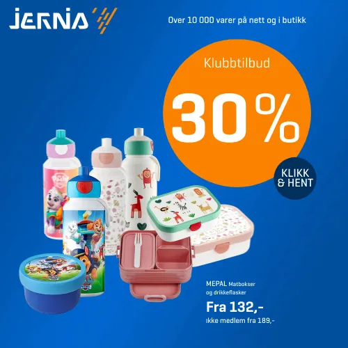 Jernia Mepal Matbokser Drikkeflasker 24.Juni 21.Juli