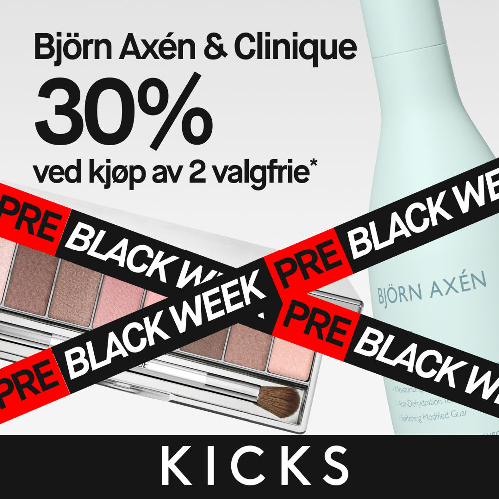 KICKS Björn Axén & Clinique 30% Ved Kjøp Av 2 Valgfrie* 21.11