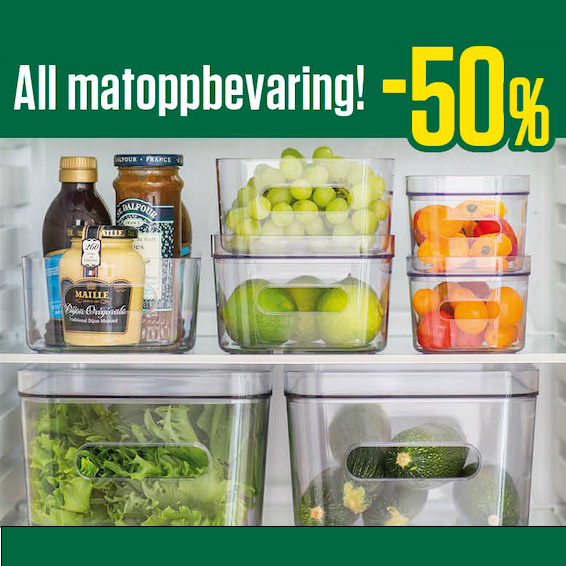 Europris 50% Matoppbevaring U16