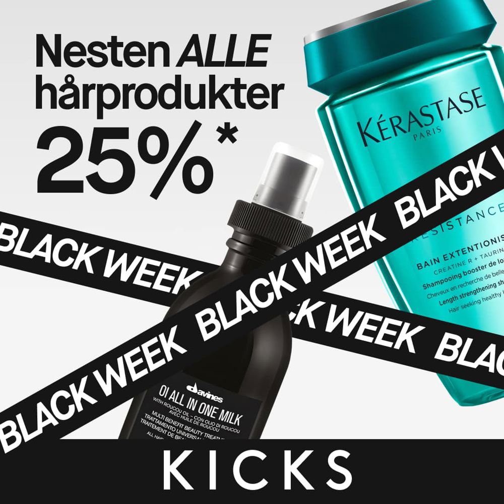 KICKS 25% Nesten Alle Hårpdodukter 24.11