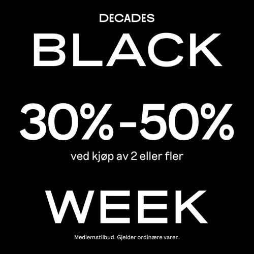 Decades Black Week 30 50% 20.11 30.11