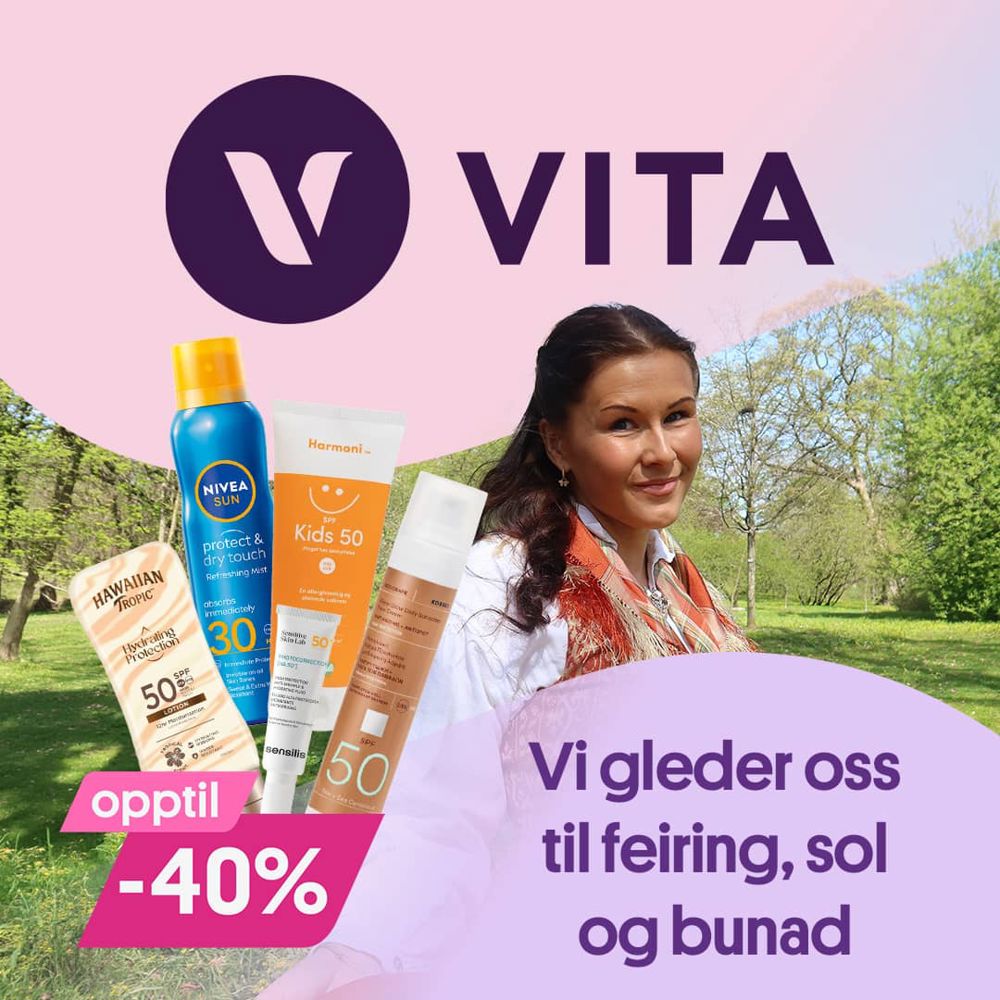 Vita Opptil 40% Solbeskyttelse U19 20