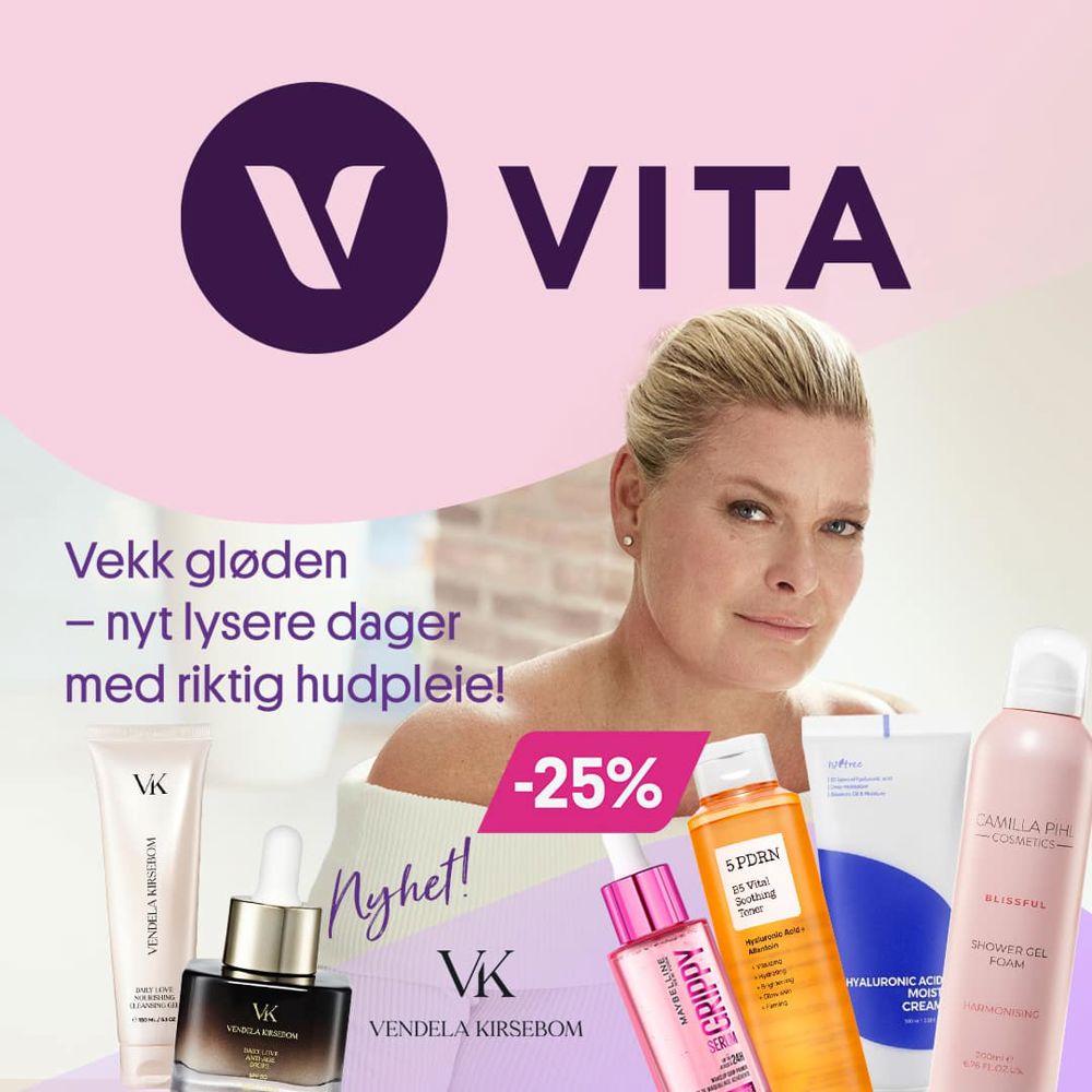 VITA Opptil 25% Div Hudpleie U7 9
