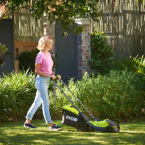 Ryobi Gressklipper Med Oppsamler : Bio Clip 18 V, RLM18X33B50