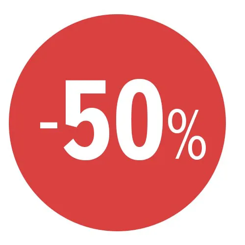 50 Rød
