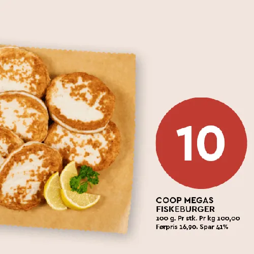 Coop Mega Fiskeburger U4