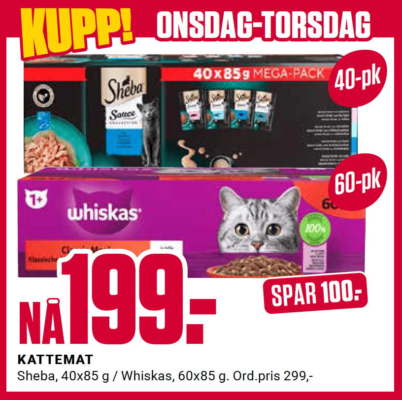 Europris Ons Tor Kattemat U44