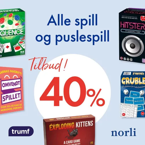 Norli 40 Spill Og Puslespill U6 9