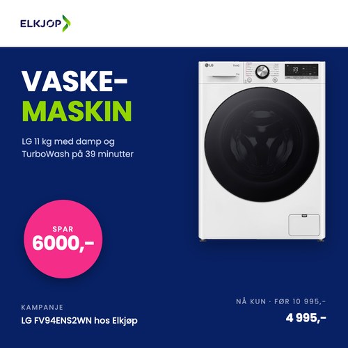 Elkjop Lg Vaskemaskin 6000