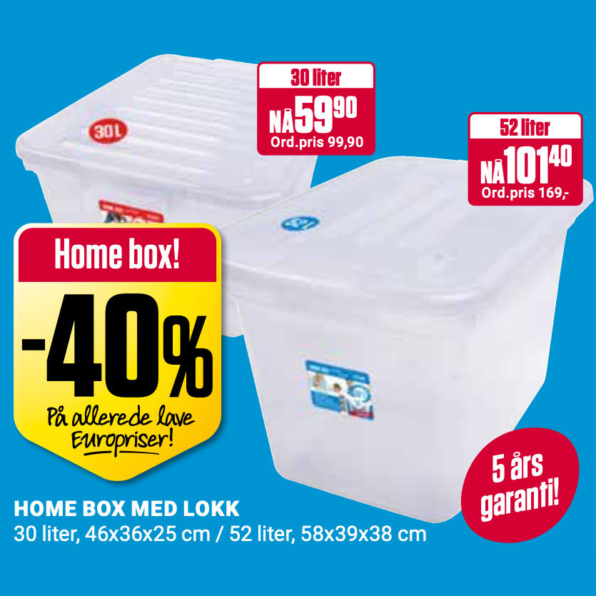 Europris 40% Home Box U10