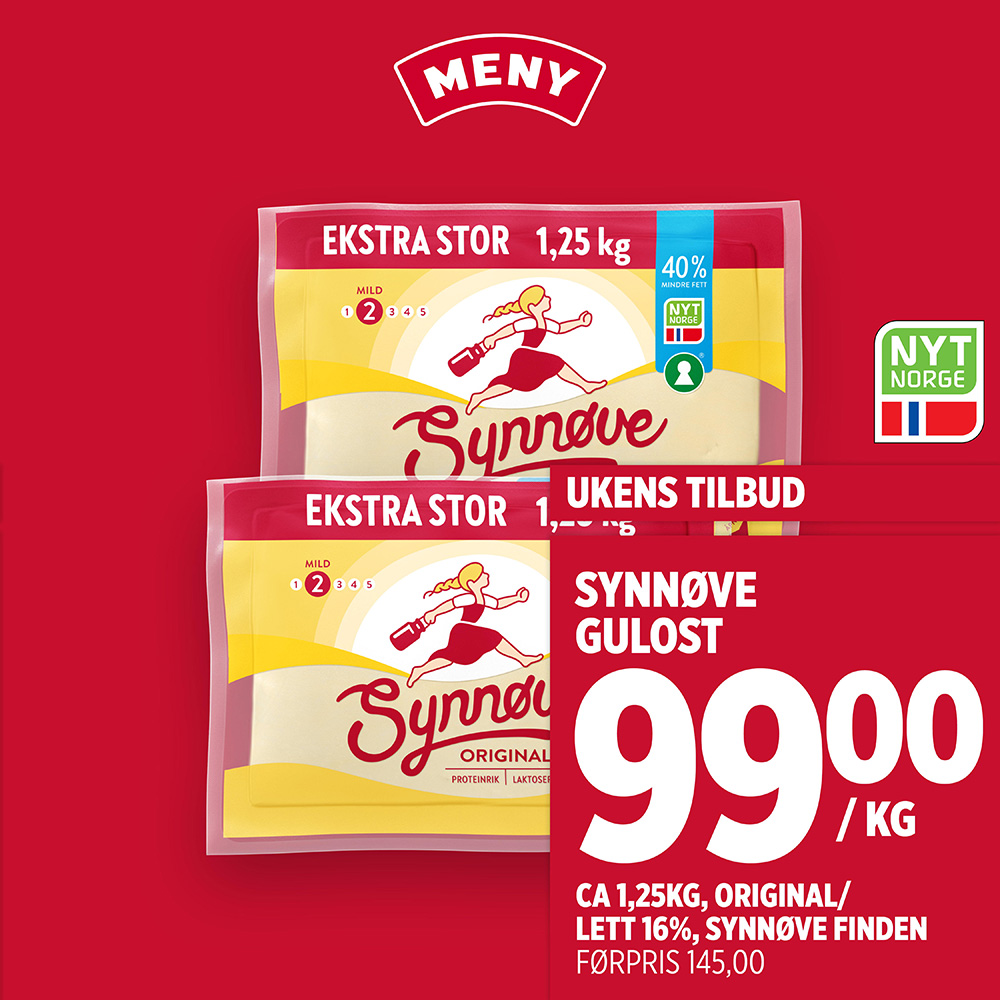Meny Synnøve Gulost U41