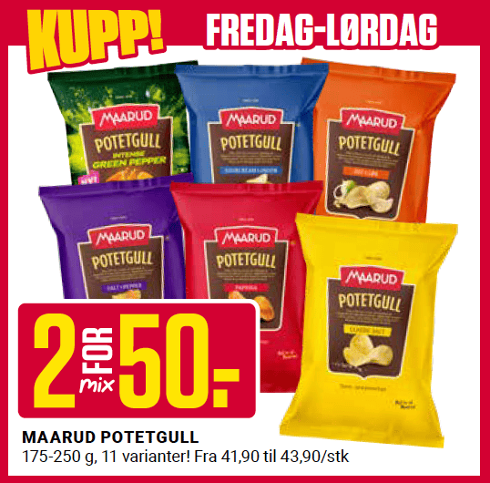 Europris Maarud Potetgull U36