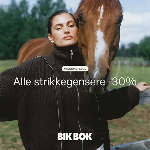 Bik Bok 30% Strikkegensere 19.Sept 2.Okt
