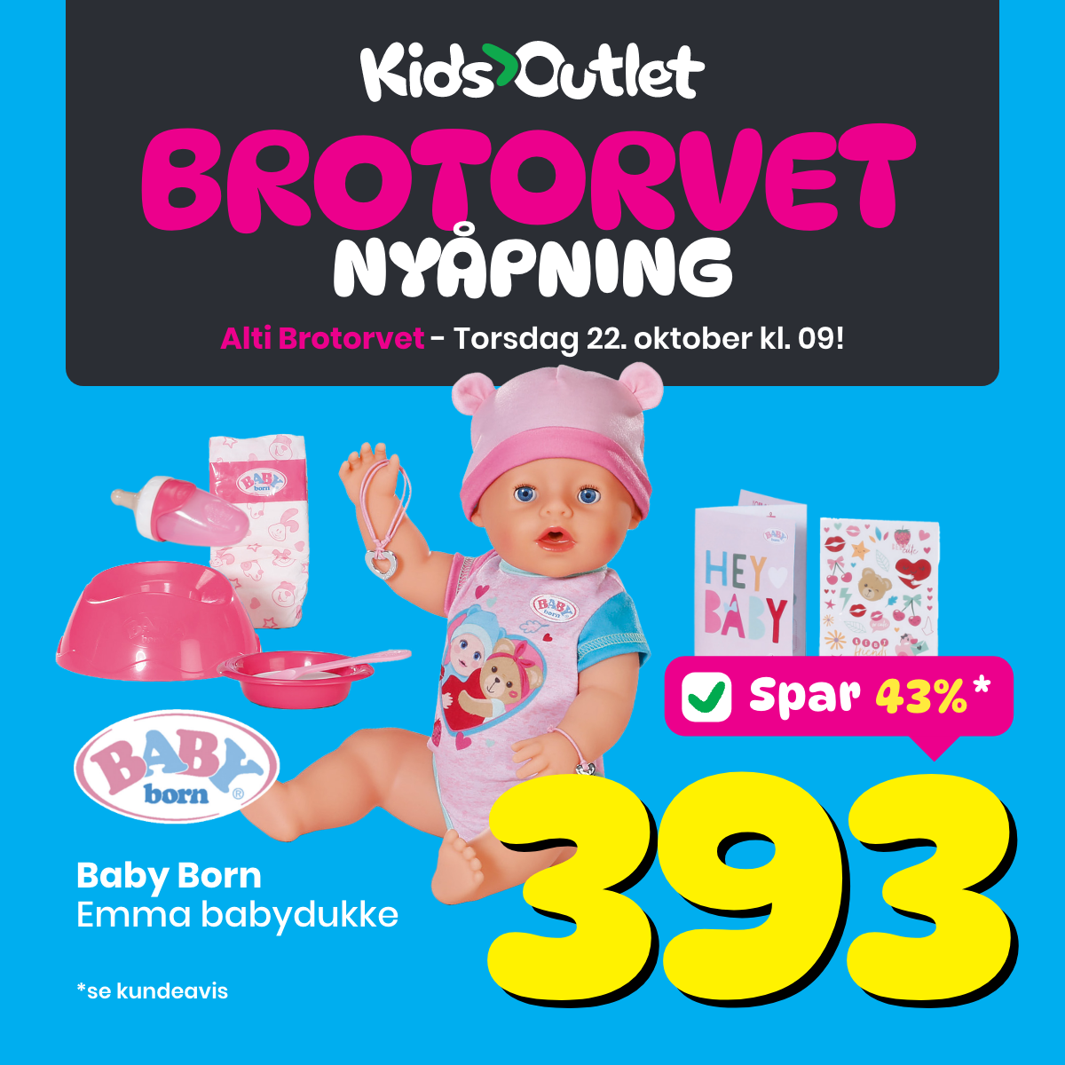 Kids Outlet Nyåpning Oasen Meta 1