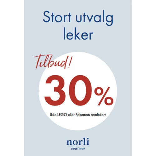Grisen Norli 30% Leker
