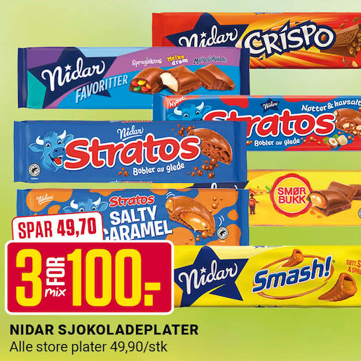 Europris 3 For 100 Nidar U16