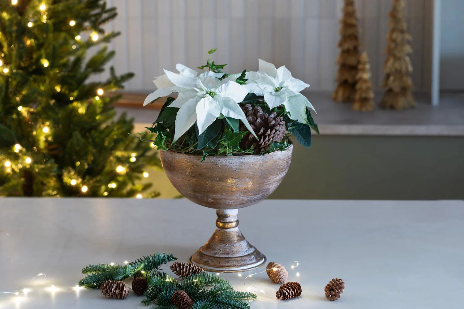 10 Julestjerne I Gullskål