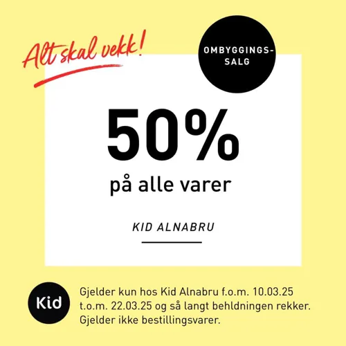 Kid ALNA 50% Alle Varer 10. 22.3