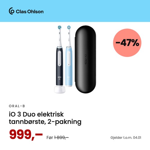 Clasohlson Oralb Io3 Duo 47