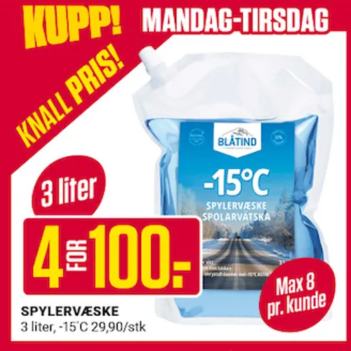 Europris Mandag Tirsdag U41