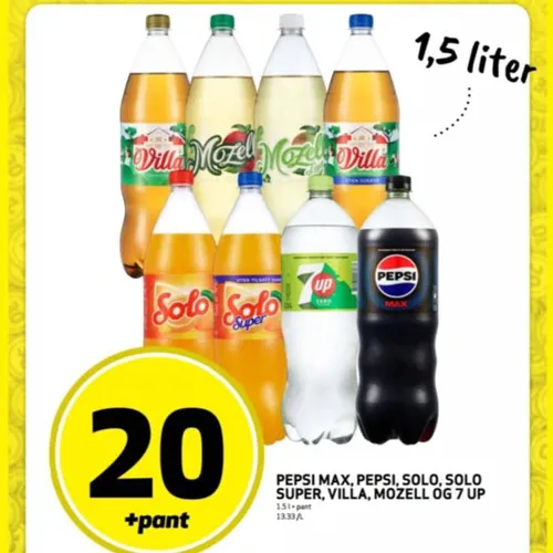 Brusflasker 1,5 Liter