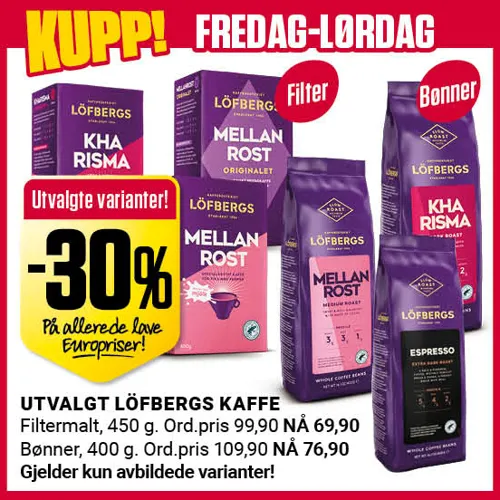 Europris Lofberg Kaffe Fre Lør U27