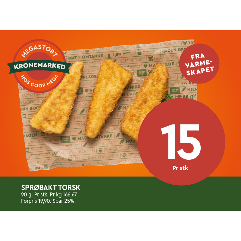 Coop Mega Sprøbakt Torsk U33