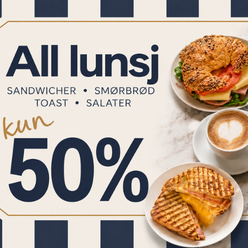 Kanel 50% På Lunsj