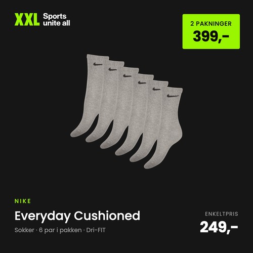 Xxl Nike 6Pk Sokker