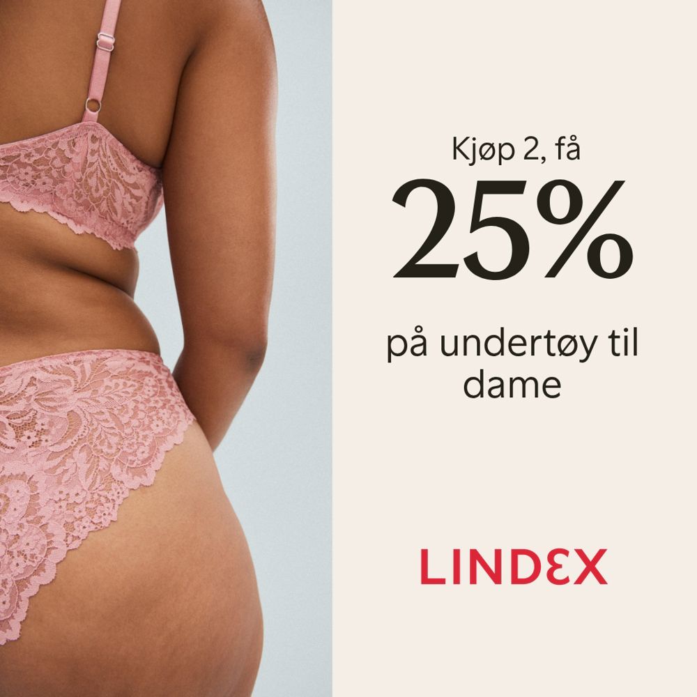 Lindex 25% Undertøy 15. 21.Juli