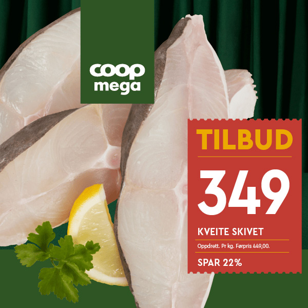 Coop Mega Kveite Skivet U50