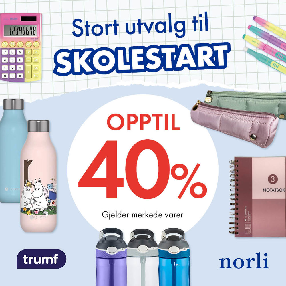 Norli 40% Skolestart U31 34