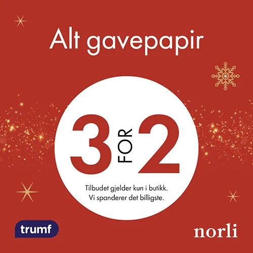 Norli Gavepapir 3 For 2 U43 52