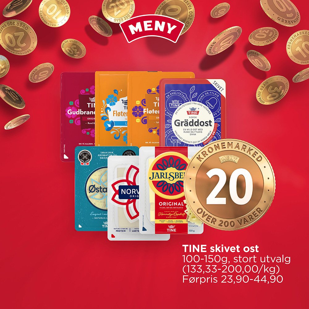 Meny Tine Skivet Ost U43
