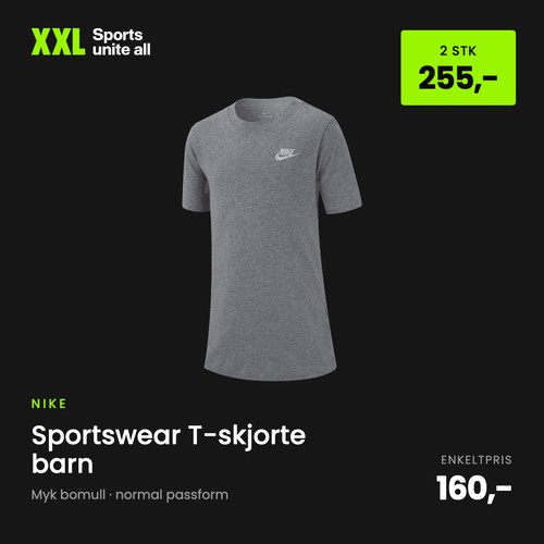 Xxl Nike Tskjorte Barn