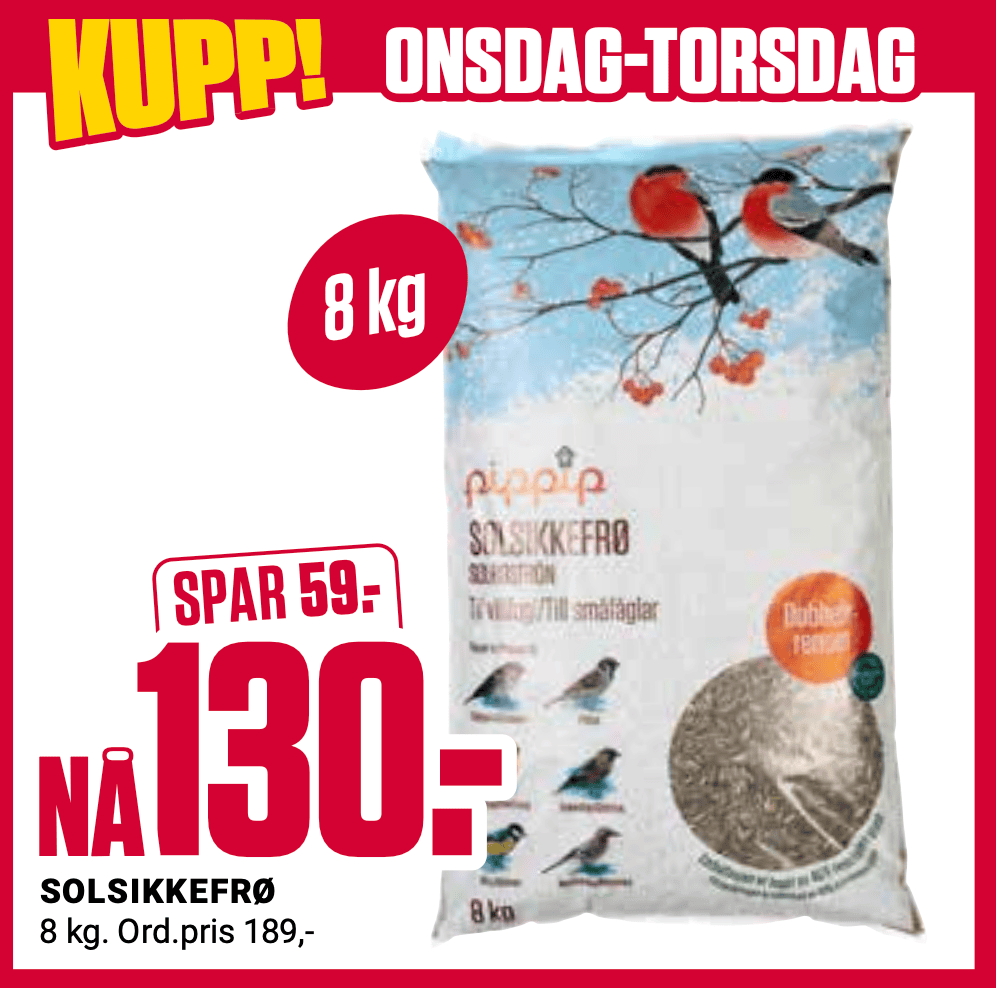 Europris Solsikkefrø U43