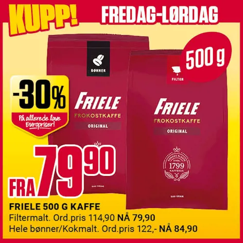 Europris Fredag Lørdag U30