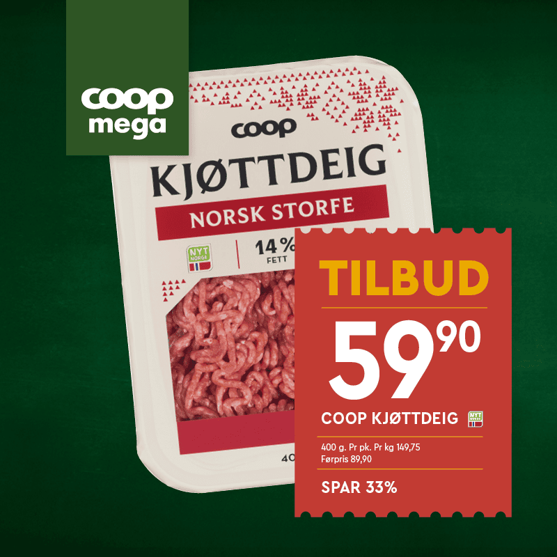 Coop Mega Kjøttdeig U35