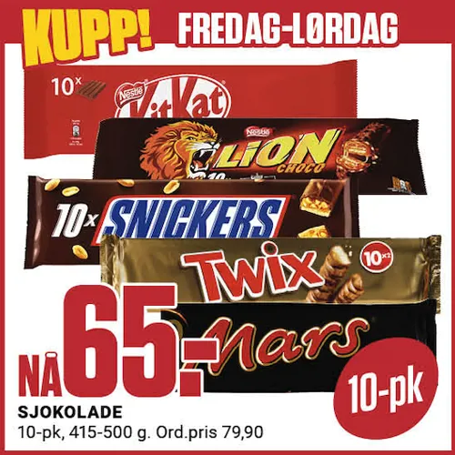 Europris Sjokolade Fre Lør U24