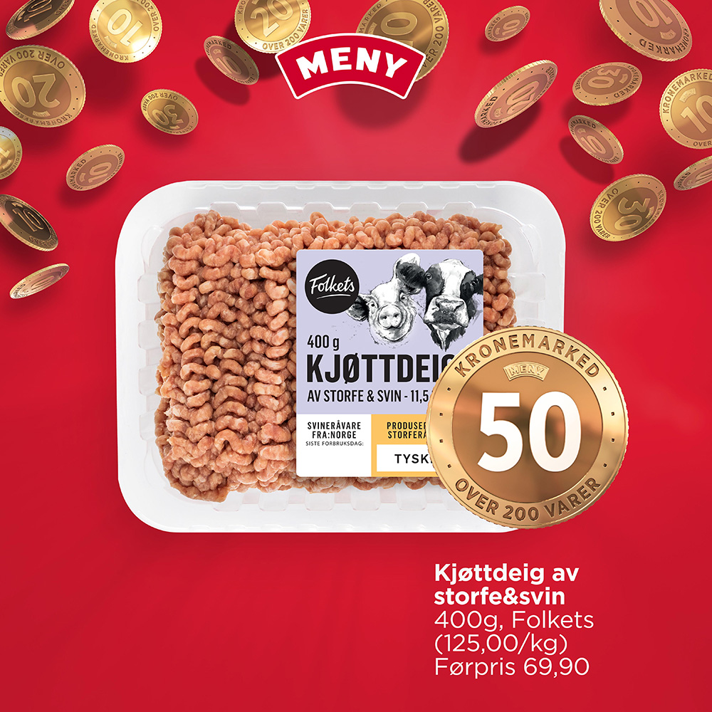 Meny Kjøttdeig Storfe Svin U34
