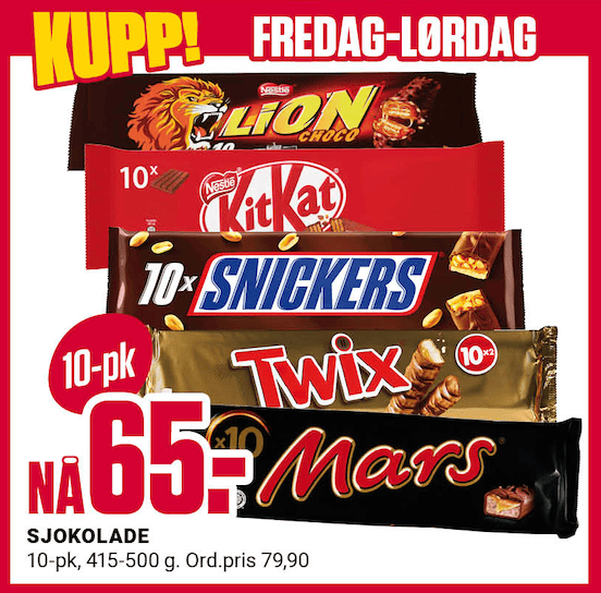 Europris Sjokolader U19