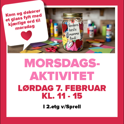 Barneaktivitet Morsdag 500X500
